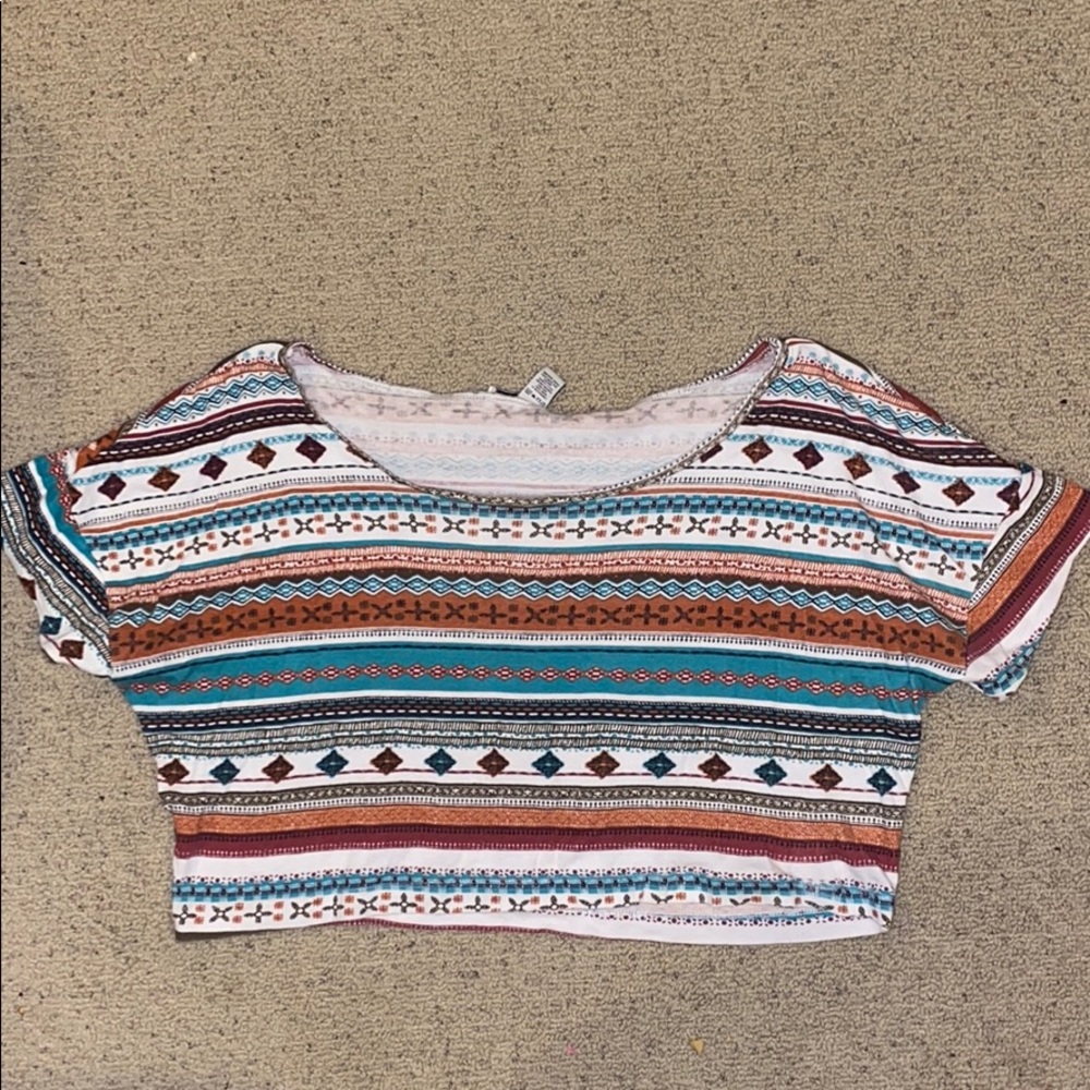 Aztec crop top